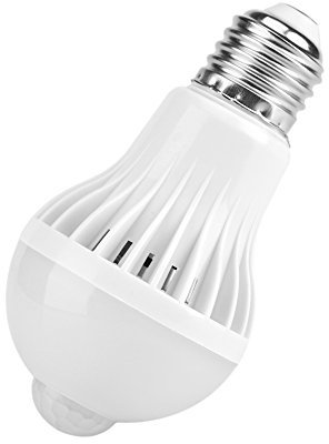 Haofy PIR Motion Sensor Light, Automatic Activated by Movement, E27 Base, Ideal for Stairs, Garage, Entrance, Porch (5W)