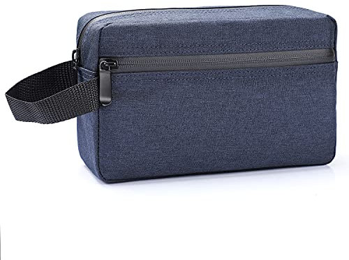 Kulturtasche für Herren, Etercycle Reise Kulturbeutel tragbare Kosmetiktasche Wasserabweisend Rasierentasche für die Reise mit Griff Großer Stauraum (Tiefes Blau)