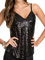 ORANDESIGNE Sexy Pailletten V-Ausschnitt Leibchen Damen Kurzes Lockeres Bottoming Top Shirt Leibchen Bodenweste Sommer Loses Pailletten Oberteil C Schwarz XXL