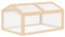 Outsunny Frühbeet Gewächshaus Treibhaus Frühbeetkasten Pflanzenbeet mit Abdeckung aus Holz und Polycarbonat wetterfest Natur 102 x 71 x 53 cm