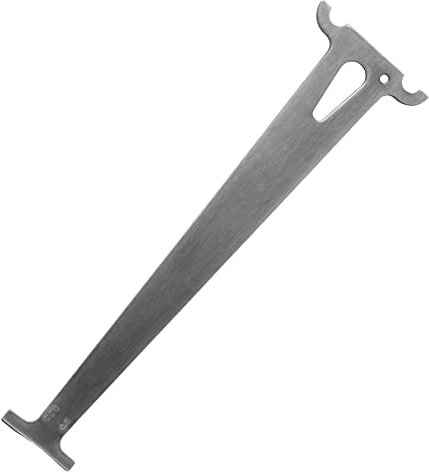 MATINA Stainless Steel Bicycle Chain Checker Tool & Chain Wear Gauge, Single Strand Type