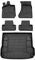 OMAC Fußmatten & Kofferraumwanne Set kompatibel mit Audi Q5 2008-2017 Gummi TPE Schwarz 5X