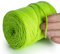 MeriWoolArt® Makramee Garn 2 mm x 250 m Baumwollkordel, recyceltes weiches Baumwollgarn für das Stricken von Pflanzenhängern, Schmuckherstellung, Häkeltaschen (Neon Gelb, 2mm)