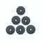 Knife Sharpener 2Cm Grinding Wheel for Electric Knife Sharpener High Speed Rotating Sharpening Grind Stones 6Pcs