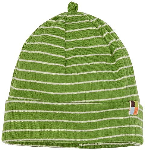 loud + proud Unisex Kinder Derby Rib, GOTS Zertifiziert Beanie-Mütze, Grass, 42-44 EU