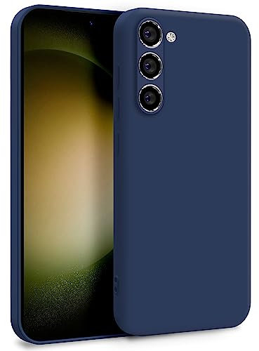 MyGadget TPU Case for Samsung Galaxy S23 - Cover Dual Layer with Camera Protection | Inner Lining - Soft Touch Rubber & Anti-Scratch Shell Dark Blue