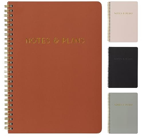 ZICOTO Vereinfachter Tagesplaner und Notizbuch mit Stundenplan – ästhetische Spirale, To-Do-Listen-Notizblock, um Ihre Aufgaben leicht zu organisieren, Termine, stilvolles Buch, Schul- oder Bürobedarf