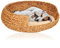 Lycce Hundebett Katzenbett Opal Wasserhyazinthe Natur Gr. 4 (Ø 70 cm)