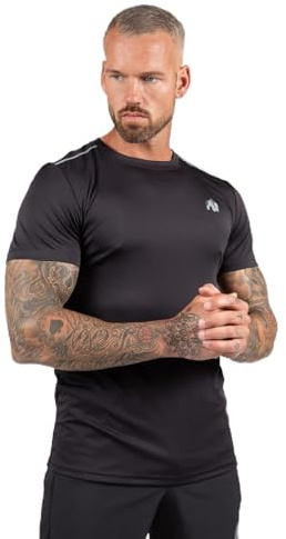 Gorilla Wear Easton T-Shirt Bodybuilding Fitness Gym Rundhals Lightweight Performance (DE/NL/SE/PL, Alphanumerisch, 4XL, Regular, Regular, Schwarz)