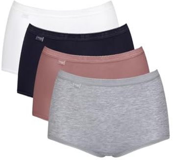 Basic+ Maxi Briefs (3 Pack) White/Blue/Pink/Grey White 2XL - 18
