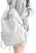 HYC00 Schulrucksack Damen, Causal Travel Schultaschen 15.6 Zoll Laptop Rucksack für Mädchen im Teenageralter Leichter Rucksack Wasserabweisend Bookbag College Boys Men Work Daypack,Weiß L