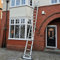 5m Telescopic Ladder A Frame Multi-Purpose folding Ladders Extendable Portable with Stabilizer Bar Loft Ladder with EN131 Standard
