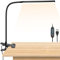 OGVDOE Lampe de Bureau LED Lampe de Lecture Flexible 360° Lampe de Bureau à Pince USB Rechargeable Lampes Clips 3 Couleurs et 10 Luminosités pour le Bureau le Chevet l'étude
