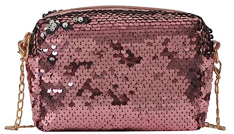 Kexpery Borsa a tracolla Borsa a tracolla in composito di capacità con paillettes brillanti Borsa a tracolla in composito da donna durevole resistente ai graffi con cerniera Moda for il tem