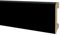 Battiscopa in duropolimero nero - Zoccolo da cucina 2000x75x14 mm - Battiscopa resistente agli urti