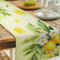 NBEADS Zitrone Tisch Läufer, Blume Tischtuch Gelbe Polyester-Tischdecke Sommer Tischläufer Saisonnal Küche Tisch Dekoration für Zuhause Party Fest Dekoration, 33x229cm
