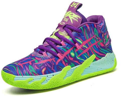 Zapatillas de Baloncesto Deportivas de caña Alta para Hombre Mujeres clásicas Suela Casuales Moda Zapatos Deporte Antideslizantes,Fitness, Caminar, Informales