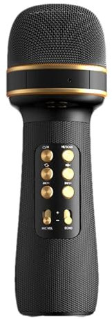 Gkumgwo Microphone for Singing - Portable Handheld Mic Speaker | Multifunctional Cordless Microphones, Speakers, Voice Recorders, Music Players for Friends Family