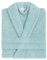 Acomoda Textil – Albornoz Unisex de Rizo para Baño Absorbente, Suave y Cómodo. Albornoz de Ducha para Hombre y Mujer Ajustable con Bolsillo para Piscina, Spa y Gimnasio. (Aguamarina, Talla S)