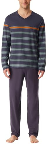 Schiesser Herren Langer Schlafanzug Pyjama Lang - 159633