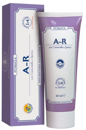 Erboristeria Magentina A-R POMATA 100 ml con Camomilla e Iperico - L'Ippocastano e la Camomilla Binomio Perfetto in Caso di Fastidi Muscolari Recando un Immediato e Prolungato Stato di Benessere.