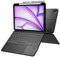 Doohoeek Tastatur Hülle mit Display für iPad Air 11 2025 M3/2024 M2, iPad Air 4./5. Gen 10,9 Zoll, Bluetooth Kabellose Trennbare Tastatur mit Trackpad, 7 Farbige Beleuchtung, QWERTZ, Schwarz