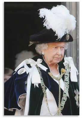 Poster Queen Elizabeth II., Elizabeth Alexandra Mary (77), Poster, Gemälde, Leinwand, Wandkunst, Wohnzimmer, Poster, Gemälde, 20 x 30 cm