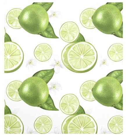 Lime Fruit White Refrigerator Magnet Cover Fridge Magnet Cover Magnetic Refrigerator Cover 23x26in