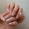 24pcs Short Square French Tip Press-On Nails, Glossy White Edge & Pink Squoval Designs, Full-Cover False Nails with Adhesive Tabs, Classic Trendy Stick-On Art