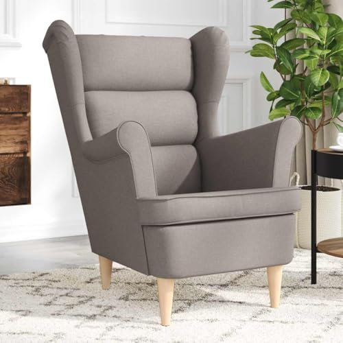 Massibinet Sessel Taupe 74x84x100 cm Polstersessel Relaxsessel Cocktailsessel Stoff