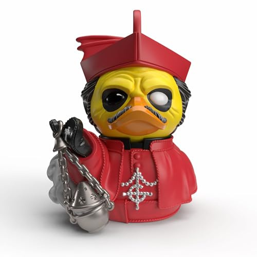 TUBBZ: Ghost - Cardinal Copia Clergy Rubber Duck Collectable Toy 9 cm | Official Ghost Band Merchandise – Boxed Vinyl Figure, Clergy Character, Rock & Metal Fan Decor & Novelty Duck Gift