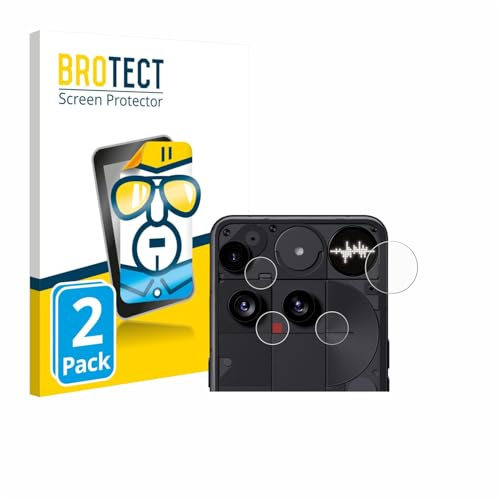 BROTECT (2 Stück Schutzfolie für Nothing Phone (3) (NUR Kameraschutz) Displayschutz Folie Made in Germany, Ultra-Klar