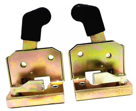 Robustes Gabelstapler-Türschloss-Set für Traktor und Wohnmobil, 6,7 x 4,1 x 6,2 cm, Metallverriegelungsgriff für Industriefahrzeuge