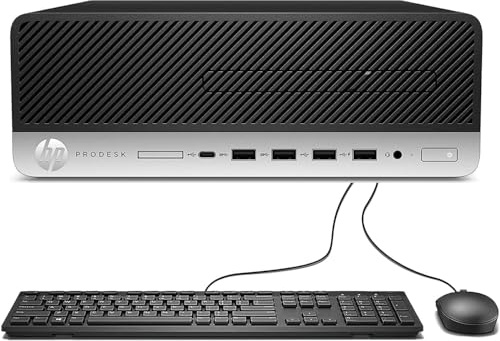 HP ProDesk 600 G4 SFF Desktop Computer, Intel Core i7-8700, 16 GB RAM, 512 GB SSD, WiFi, Bluetooth, US-Tastatur, Windows 11 Pro (Generalüberholt)