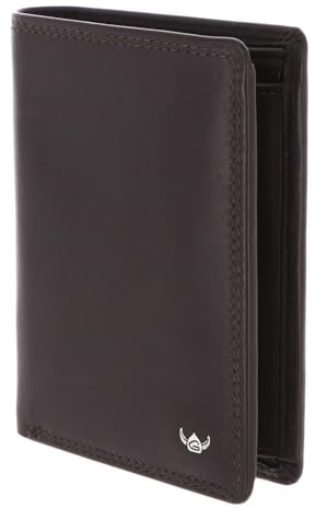 Golden Head Leder Geldbörse Polo RFID Protect Kombischeintasche 1348 Dunkelbraun