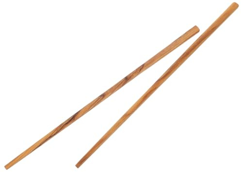 ABOOFAN Baguettes Cuisine en Bois Massif d'Olivier 25 CM Résistantes la Chaleur pour Barbecue et Plats Asiatiques