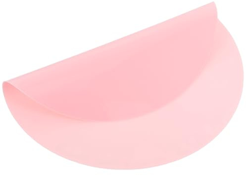 HOMSFOU Tapis Rond en Silicone Antidérapant pour Chien et Chat, Tapis de Protection Alimentaire Étanche, Résistant aux Morsures, Isolant Thermique pour Gamelle