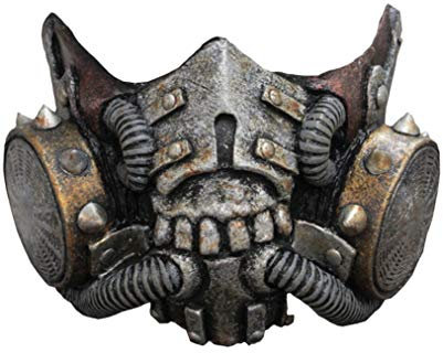 Horror-Shop Doomsday Latex Gasmaske SciFi Halbmaske