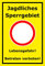 Melis-Folienwerkstatt Aufkleber Jagdliches Sperrgebiet - 15x10cm – 20 VAR S00351-001-C