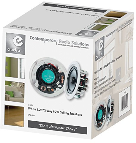 Par altavoces blancos de techo empotrables HP, 13 cm, 80 W, Home Cinema