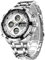 GOLDEN HOUR Luxus Edelstahl Analoge Digitaluhren für Männer Männlich Outdoor Sport Wasserdicht Große Schwere Armbanduhr (Silber Weiß)