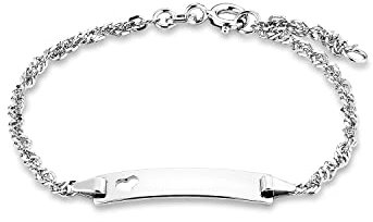 Amor Identarmband 925 Sterling Silber Damen Armschmuck, 16+2 cm, Silber, Kommt in Schmuck Geschenk Box, 2016490