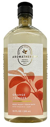 Bath Body Works Aromatherapy Energy Orange Ginger 10 oz Body Wash Foam Bath
