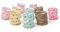 kadoh Papier-Lampions (10 St.) • Lichtertüten in Pastell mit Sternen • Partydeko für Hochzeit, Weihnachten, Fasching • Größe S