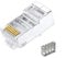 50 Pcs Cat6 RJ45 Connectors, 2-Piece Metal Shielded RJ45 Ends FTP 8P8C Modular Network Plug Connector