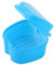 Healifty Prothesenbox Prothese Box Prothese Box Box Falsche Zähne Aufbewahrungskiste Box mit Sieb (Sky-blau) Zahnspangengummis