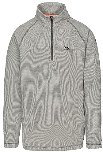 Trespass Mens Keynote Anti Pilling 1/4 Zip Fleece Top (S) (Black)
