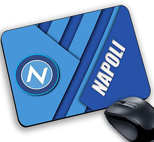 Tappetino mouse Pad Personalizzato Squadre Calcio adatto a Napoli Azzurri Campioni Stemma Logo foto 7218007