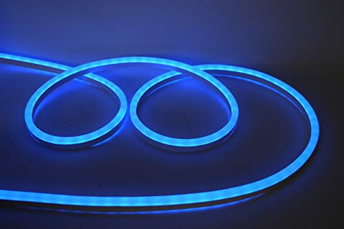 Bande LED néon flexible éclairage homogène Bleu 230 V Rouleau de 50 m