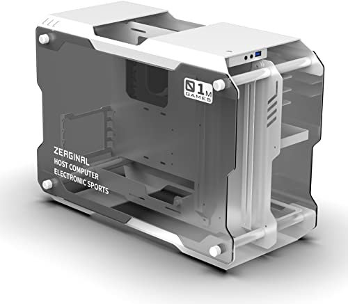 Zeaginal ZC-01M (Blanc) ZC-01M-WH - Boitier PC Aluminium Ouvert Gaming